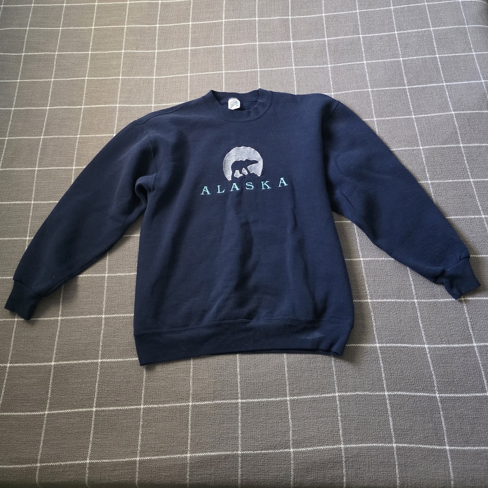 Vtg Alaska Jerzees Super Sweats Sweatshirt
